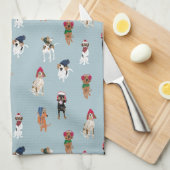 Hasenschwunde Geschirrtuch (Viertel Falte)