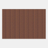 Hasenvögel mit Hüten und Weihnachtsschmuck Geschenkpapier Set (Vorderseite 3)