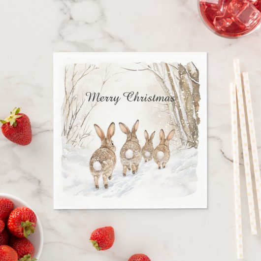 Hasenwälder Weihnachten Serviette (Beispiel)