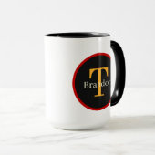 Hasenwurzel: Art Monogramm Tasse (VorderseiteRechts)