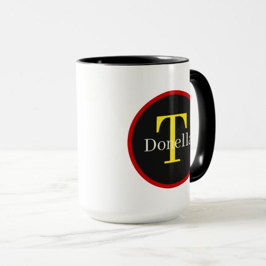 Hasenwurzel: Art Monogramm Tasse (VorderseiteRechts)