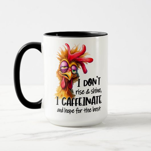 Hasenwurzel: Art Monogramm Tasse (Links)