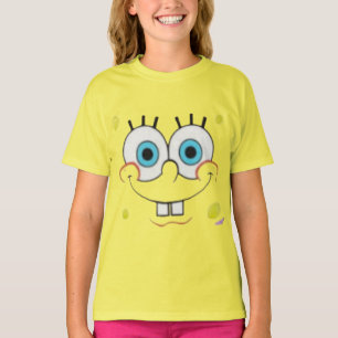 Hasenzahn Schwamm Cartoon-Gesicht Kinder T-Shirt