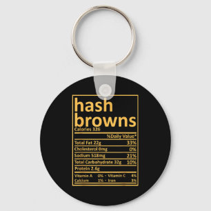 Hash Browns Ernährung Thanksgiving Essen Fakten Xm Schlüsselanhänger