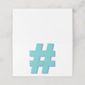 Hash Tag (Außenseite Aufgefaltet)