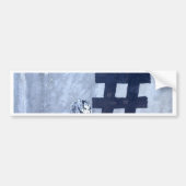 Hash tag Graffiti Autoaufkleber (Vorne)