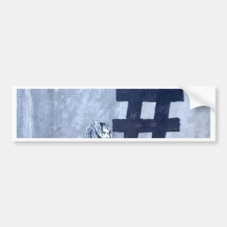 Hash tag Graffiti Autoaufkleber