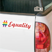 Hash Tag Rainbow Flag Autoaufkleber (Auf Lkw)