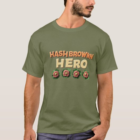 Hashbrown Hero T-Shirt (Vorderseite)
