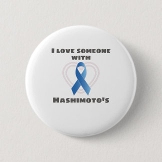 Hashimotos Awareness Liebe Jemand mit Hashimoto's Button