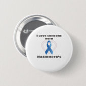 Hashimotos Awareness Liebe Jemand mit Hashimoto's Button (Vorne & Hinten)