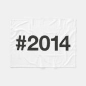 Hashtag 11 Geburtstag 2014 Fleecedecke (Vorderseite (Horizontal))