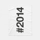 Hashtag 11 Geburtstag 2014 Fleecedecke (Vorderseite)