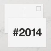 Hashtag 11 Geburtstag 2014 Postkarte (Vorne/Hinten)