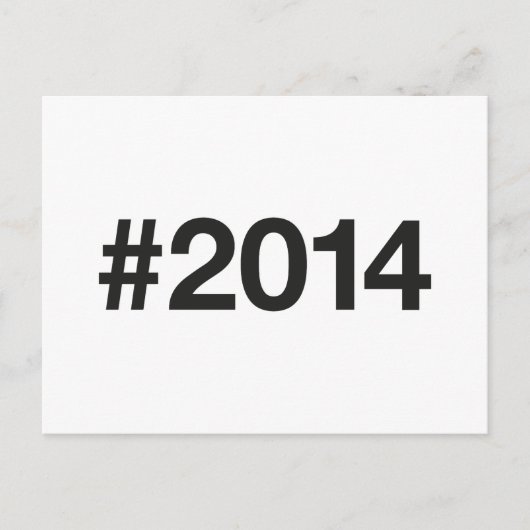 Hashtag 11 Geburtstag 2014 Postkarte (Vorderseite)