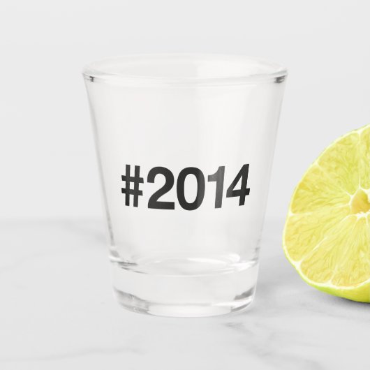 Hashtag 11 Geburtstag 2014 Schnapsglas (Vorderseite)