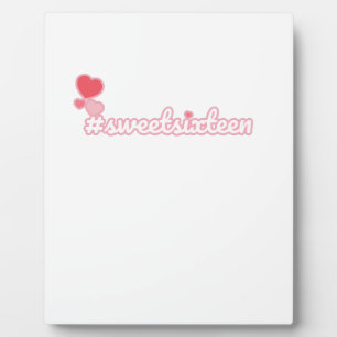 Hashtag 16 . Geburtstag Fotoplatte