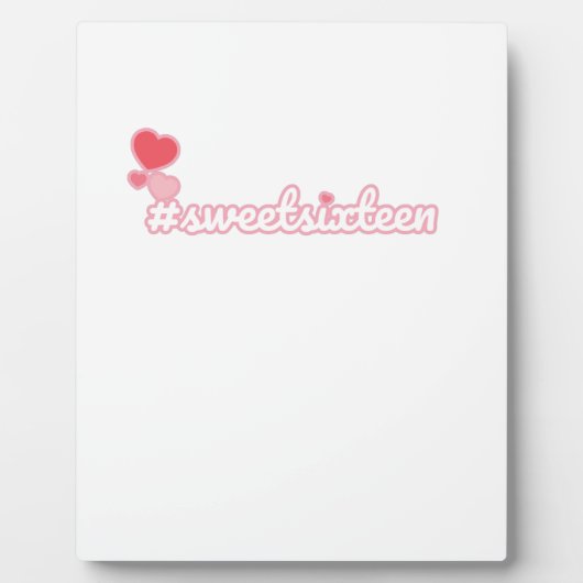Hashtag 16 . Geburtstag Fotoplatte (Vorderseite)