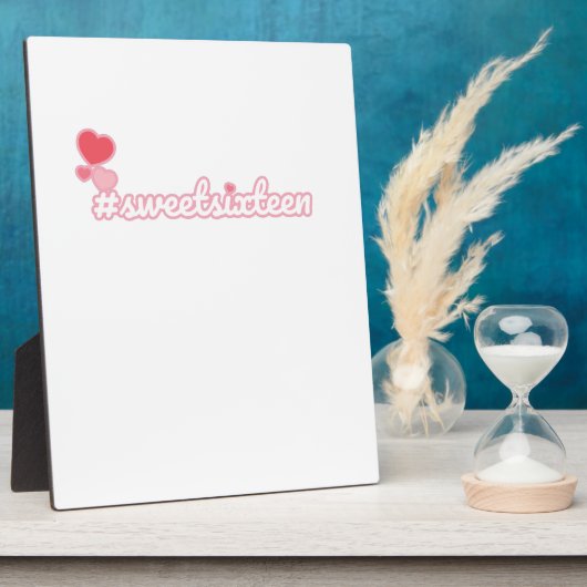 Hashtag 16 . Geburtstag Fotoplatte (Seite)