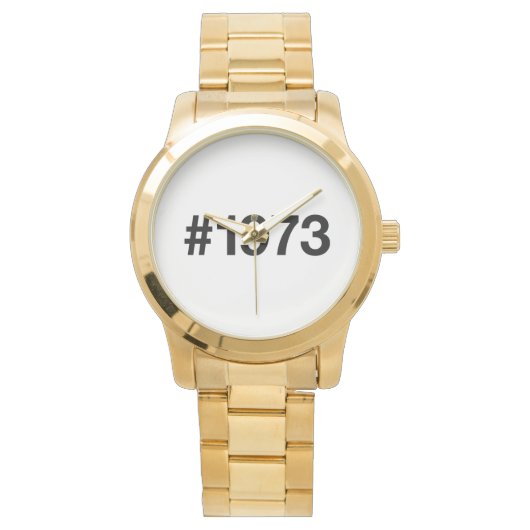 Hashtag 1972 53 Jahre Geburtstag Armbanduhr (Vorderseite)