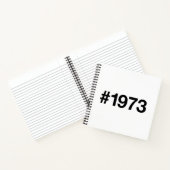 Hashtag 1972 53 Jahre Geburtstag Notizblock (Innenseite)