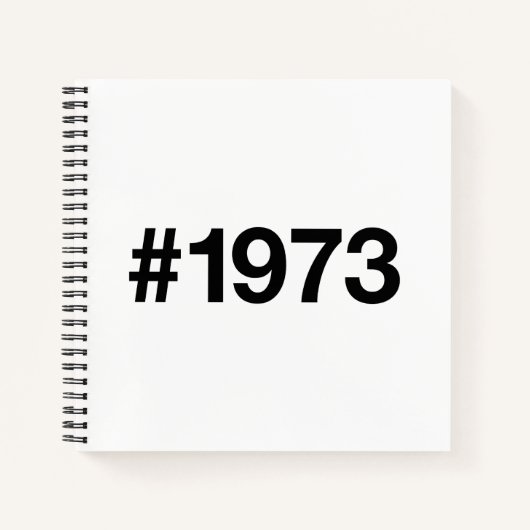 Hashtag 1972 53 Jahre Geburtstag Notizblock (Vorderseite)