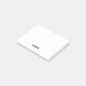 Hashtag 1972 53 Jahre Geburtstag Post-it Klebezettel (angewinkelt)