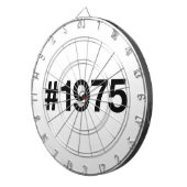 Hashtag 1975 50 Jahre Geburtstag Dartscheibe (Vorderseite rechts)