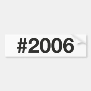 Hashtag 2006 19 Geburtstag Autoaufkleber