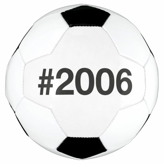 Hashtag 2006 19 Geburtstag Fußball (Vorderseite)