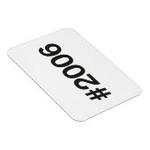 Hashtag 2006 19 Geburtstag Magnet (Rechte Seite)