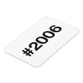 Hashtag 2006 19 Geburtstag Magnet (Linke Seite)