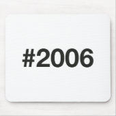 Hashtag 2006 19 Geburtstag Mousepad (Vorne)