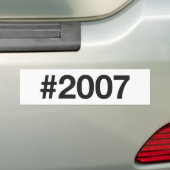 Hashtag 2007 18 Geburtstag Autoaufkleber (Auf Auto)