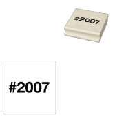 Hashtag 2007 18 Geburtstag Gummistempel (Stempel)