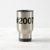 Hashtag 2007 18 Geburtstag Reisebecher (Mittel)