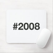Hashtag 2008 17 Geburtstag Mousepad (Mit Mouse)