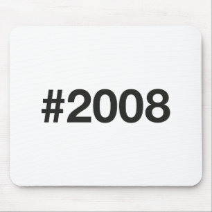 Hashtag 2008 17 Geburtstag Mousepad