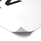 Hashtag 2009 16 Geburtstag Poster (Ecke)