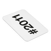 Hashtag 2011 14 Geburtstag Magnet (Rechte Seite)