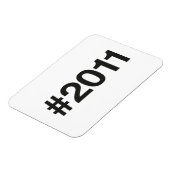 Hashtag 2011 14 Geburtstag Magnet (Linke Seite)