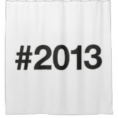 Hashtag 2013 12 Geburtstag Duschvorhang (Vorderseite)