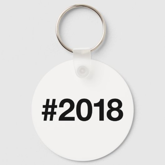 Hashtag 2018 7 Geburtstag Schlüsselanhänger (Vorderseite)