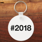 Hashtag 2018 7 Geburtstag Schlüsselanhänger (Vorderseite)