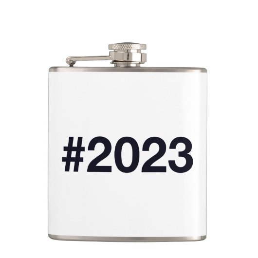 Hashtag 2023 flachmann (Vorderseite)