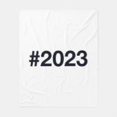 Hashtag 2023 fleecedecke (Vorderseite)