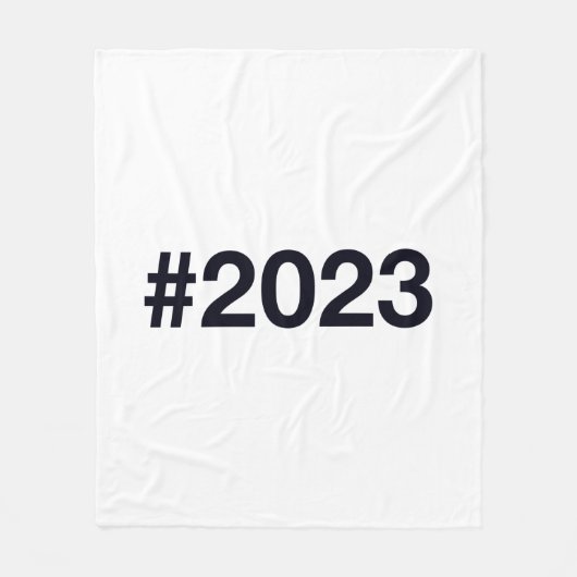 Hashtag 2023 fleecedecke (Vorderseite)