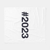 Hashtag 2023 fleecedecke (Vorderseite (Horizontal))