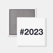 Hashtag 2023 magnet (Vorderseite/Rückseite)