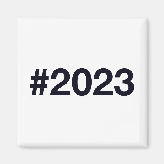 Hashtag 2023 magnet (Vorne)